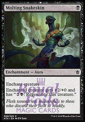 **4x FOIL Molting Snakeskin** MTG KTK Khans of Tarkir Common MINT black **4x FOIL Molting Snakeskin** MTG KTK Khans of Tarkir Common MINT black