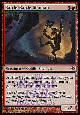 **4x FOIL Battle-Rattle Shaman** ROE MTG Rise of Eldrazi Common MINT red **4x FOIL Battle-Rattle Shaman** ROE MTG Rise of Eldrazi Common MINT red