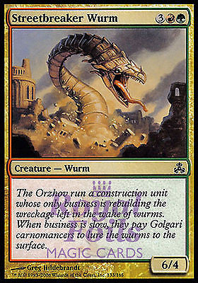 **4x FOIL Streetbreaker Wurm** GPT MTG Guildpact Common MINT red green **4x FOIL Streetbreaker Wurm** GPT MTG Guildpact Common MINT red green