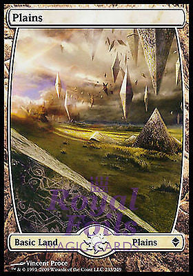 **1x FOIL Plains 233** ZEN MTG Zendikar Basic Land MINT white **1x FOIL Plains 233** ZEN MTG Zendikar Basic Land MINT white