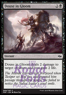 **4x FOIL Douse in Gloom** FRF MTG Fate Reforged Common MINT black **4x FOIL Douse in Gloom** FRF MTG Fate Reforged Common MINT black