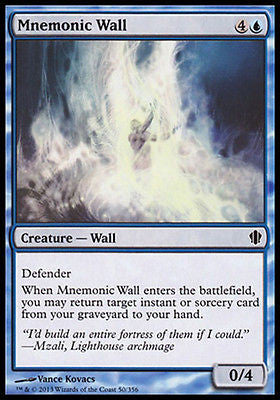 **1x FOIL Mnemonic Wall** ROE MTG Rise of Eldrazi Common MINT blue **1x FOIL Mnemonic Wall** ROE MTG Rise of Eldrazi Common MINT blue