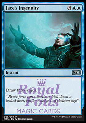 Jace's Ingenuity 2x FOIL MTG M15 Core Set Uncommon MINT blue Jace's Ingenuity 2x FOIL MTG M15 Core Set Uncommon MINT blue