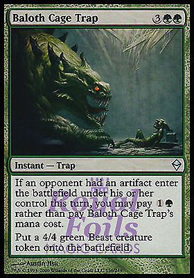 **2x FOIL Baloth Cage Trap** ZEN MTG Zendikar Uncommon MINT green instant **2x FOIL Baloth Cage Trap** ZEN MTG Zendikar Uncommon MINT green instant