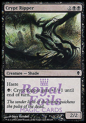 **4x FOIL Crypt Ripper** ZEN MTG Zendikar Common MINT black **4x FOIL Crypt Ripper** ZEN MTG Zendikar Common MINT black