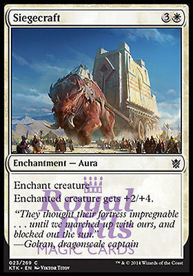 **4x FOIL Siegecraft* MTG KTK Khans of Tarkir Common MINT white **4x FOIL Siegecraft* MTG KTK Khans of Tarkir Common MINT white