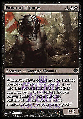 **1x FOIL Pawn of Ulamog ROE MTG Rise of Eldrazi Uncommon MINT black **1x FOIL Pawn of Ulamog ROE MTG Rise of Eldrazi Uncommon MINT black