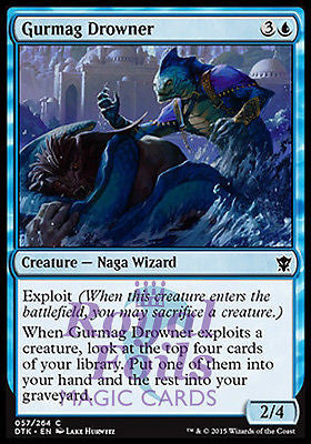 **4x FOIL Gurmag Drowner* DTK MTG Dragons of Tarkir Common MINT blue **4x FOIL Gurmag Drowner* DTK MTG Dragons of Tarkir Common MINT blue