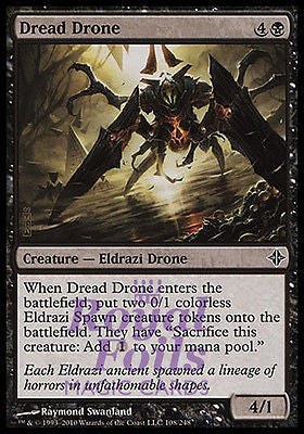 Dread Drone 4x FOIL ROE MTG Rise of Eldrazi Common MINT black Dread Drone 4x FOIL ROE MTG Rise of Eldrazi Common MINT black