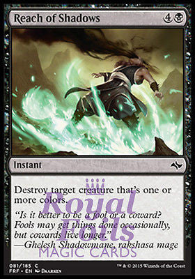 **4x FOIL Reach of Shadows** FRF MTG Fate Reforged Common MINT black **4x FOIL Reach of Shadows** FRF MTG Fate Reforged Common MINT black