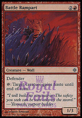 Battle Rampart 4x FOIL ROE MTG Rise of Eldrazi Common MINT red Battle Rampart 4x FOIL ROE MTG Rise of Eldrazi Common MINT red