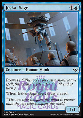 **4x FOIL Jeskai Sage** FRF MTG Fate Reforged Common MINT blue **4x FOIL Jeskai Sage** FRF MTG Fate Reforged Common MINT blue