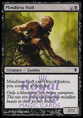 **4x FOIL Mindless Null** ZEN MTG Zendikar Common MINT black **4x FOIL Mindless Null** ZEN MTG Zendikar Common MINT black