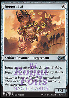 **2x FOIL Juggernaut** MTG M15 Core Set Uncommon MINT artifact **2x FOIL Juggernaut** MTG M15 Core Set Uncommon MINT artifact