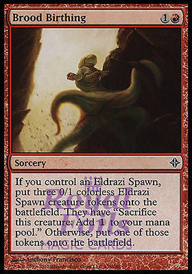 **3x FOIL Brood Birthing** ROE MTG Rise of Eldrazi Common MINT red **3x FOIL Brood Birthing** ROE MTG Rise of Eldrazi Common MINT red