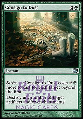 Consign to Dust 2x FOIL JOU MTG Journey Into Nyx Uncommon MINT green Consign to Dust 2x FOIL JOU MTG Journey Into Nyx Uncommon MINT green