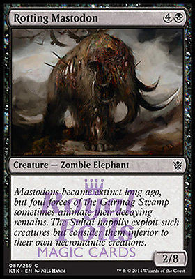 **4x FOIL Rotting Mastodon** MTG KTK Khans of Tarkir Common MINT black **4x FOIL Rotting Mastodon** MTG KTK Khans of Tarkir Common MINT black