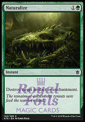 **4x FOIL Naturalize** MTG KTK Khans of Tarkir Common MINT green **4x FOIL Naturalize** MTG KTK Khans of Tarkir Common MINT green