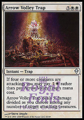 **2x FOIL Arrow Volley Trap** ZEN MTG Zendikar Uncommon MINT white **2x FOIL Arrow Volley Trap** ZEN MTG Zendikar Uncommon MINT white