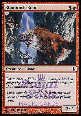 **4x FOIL Bladetusk Boar** ZEN MTG Zendikar Common MINT red **4x FOIL Bladetusk Boar** ZEN MTG Zendikar Common MINT red