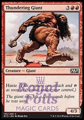 **4x FOIL Thundering Giant** MTG M15 Core Set Common MINT red **4x FOIL Thundering Giant** MTG M15 Core Set Common MINT red