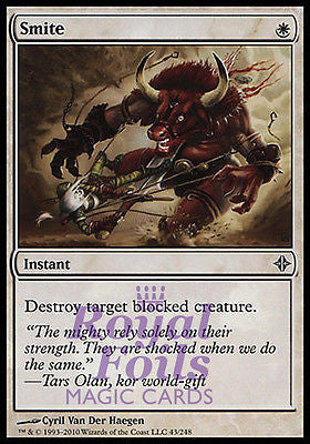 **4x FOIL Smite** ROE MTG Rise of Eldrazi Common MINT white **4x FOIL Smite** ROE MTG Rise of Eldrazi Common MINT white