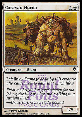 **4x FOIL Caravan Hurda** ZEN MTG Zendikar Common MINT white **4x FOIL Caravan Hurda** ZEN MTG Zendikar Common MINT white