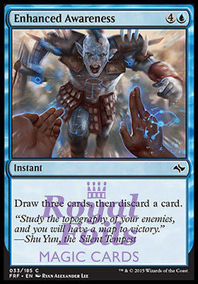 Enhanced Awareness 4x FOIL FRF MTG Fate Reforged Common MINT blue Enhanced Awareness 4x FOIL FRF MTG Fate Reforged Common MINT blue