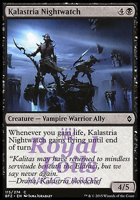 **4x FOIL Kalastria Nightwatch* BFZ MTG Battle for Zendikar Common MINT black **4x FOIL Kalastria Nightwatch* BFZ MTG Battle for Zendikar Common MINT black