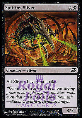 **3x FOIL Spitting Sliver** PLC MTG Planar Chaos Common MINT black **3x FOIL Spitting Sliver** PLC MTG Planar Chaos Common MINT black