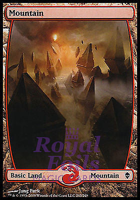 **1x FOIL Mountain 243** ZEN MTG Zendikar Basic Land MINT red **1x FOIL Mountain 243** ZEN MTG Zendikar Basic Land MINT red