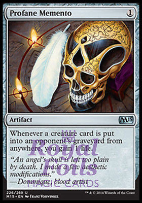 **1x FOIL Profane Memento** MTG M15 Core Set Uncommon MINT artifact **1x FOIL Profane Memento** MTG M15 Core Set Uncommon MINT artifact
