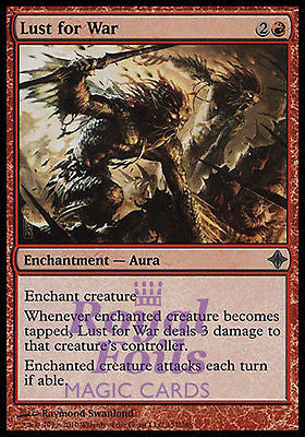 **2x FOIL Lust for War** ROE MTG Rise of Eldrazi Uncommon MINT red **2x FOIL Lust for War** ROE MTG Rise of Eldrazi Uncommon MINT red