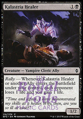**2x FOIL Kalastria Healer* BFZ MTG Battle for Zendikar Common MINT black **2x FOIL Kalastria Healer* BFZ MTG Battle for Zendikar Common MINT black