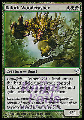 **2x FOIL Baloth Woodcrasher** ZEN MTG Zendikar Uncommon MINT green **2x FOIL Baloth Woodcrasher** ZEN MTG Zendikar Uncommon MINT green