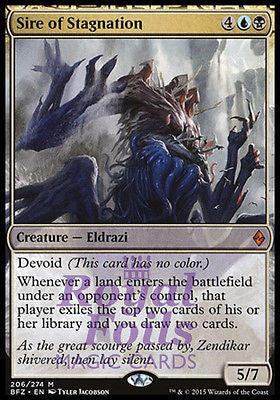 **1x FOIL Sire of Stagnation* BFZ MTG Battle for Zendikar Mythic MINT blue black **1x FOIL Sire of Stagnation* BFZ MTG Battle for Zendikar Mythic MINT blue black