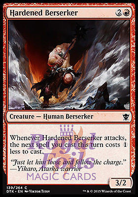 Hardened Berserker 4x FOIL DTK MTG Dragons of Tarkir Common MINT red Hardened Berserker 4x FOIL DTK MTG Dragons of Tarkir Common MINT red