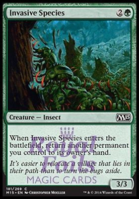 **4x FOIL Invasive Species** MTG M15 Core Set Common MINT green insect **4x FOIL Invasive Species** MTG M15 Core Set Common MINT green insect