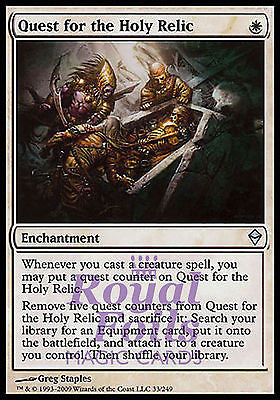 **2x FOIL Quest for the Holy Relic ZEN MTG Zendikar Uncommon MINT white **2x FOIL Quest for the Holy Relic ZEN MTG Zendikar Uncommon MINT white