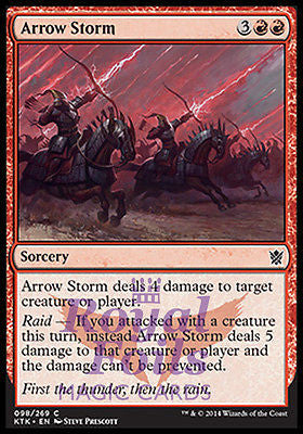 **4x FOIL Arrow Storm** MTG KTK Khans of Tarkir Common MINT red **4x FOIL Arrow Storm** MTG KTK Khans of Tarkir Common MINT red