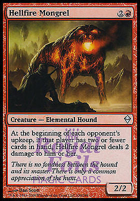 **2x FOIL Hellfire Mongrel** ZEN MTG Zendikar Uncommon MINT red **2x FOIL Hellfire Mongrel** ZEN MTG Zendikar Uncommon MINT red