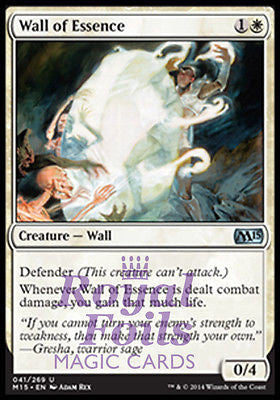 **1x FOIL Wall of Essence** MTG M15 Core Set Uncommon MINT white **1x FOIL Wall of Essence** MTG M15 Core Set Uncommon MINT white