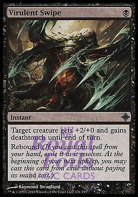 **2x FOIL Virulent Swipe** ROE MTG Rise of Eldrazi Uncommon MINT black **2x FOIL Virulent Swipe** ROE MTG Rise of Eldrazi Uncommon MINT black