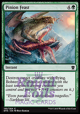 **4x FOIL Pinion Feast** DTK MTG Dragons of Tarkir Common MINT green **4x FOIL Pinion Feast** DTK MTG Dragons of Tarkir Common MINT green