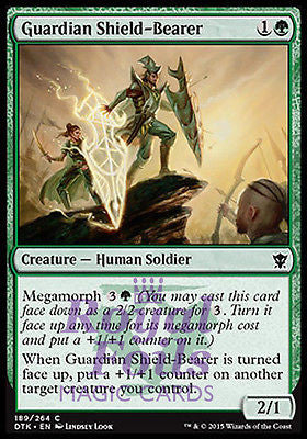 **4x FOIL Guardian Shield-Bearer* DTK MTG Dragons of Tarkir Common MINT green **4x FOIL Guardian Shield-Bearer* DTK MTG Dragons of Tarkir Common MINT green