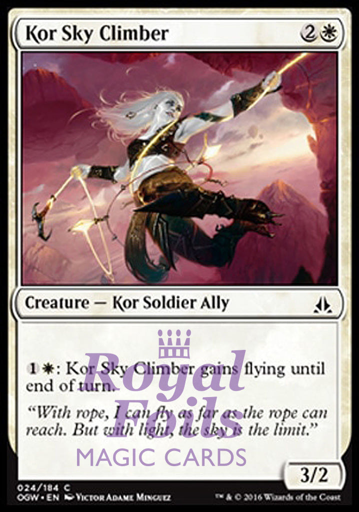**4x FOIL Kor Sky Climber OGW MTG Oath of the Gatewatch Common MINT white **4x FOIL Kor Sky Climber OGW MTG Oath of the Gatewatch Common MINT white