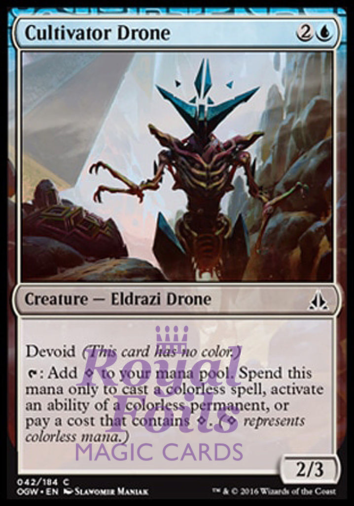 **4x FOIL Cultivator Drone OGW MTG Oath of the Gatewatch Common MINT blue **4x FOIL Cultivator Drone OGW MTG Oath of the Gatewatch Common MINT blue