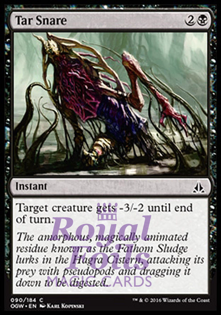 Tar Snare 4x FOIL OGW MTG Oath of the Gatewatch Common MINT black Tar Snare 4x FOIL OGW MTG Oath of the Gatewatch Common MINT black