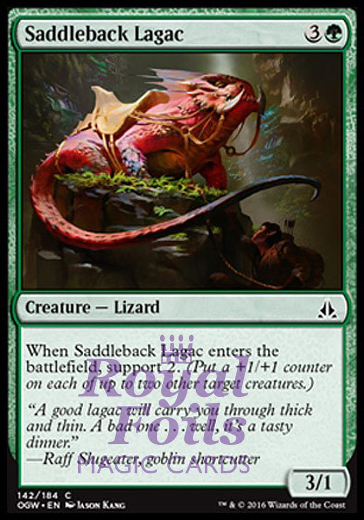 **4x FOIL Saddleback Lagac* OGW MTG Oath of the Gatewatch Common 2 MT 2 NM green **4x FOIL Saddleback Lagac* OGW MTG Oath of the Gatewatch Common 2 MT 2 NM green