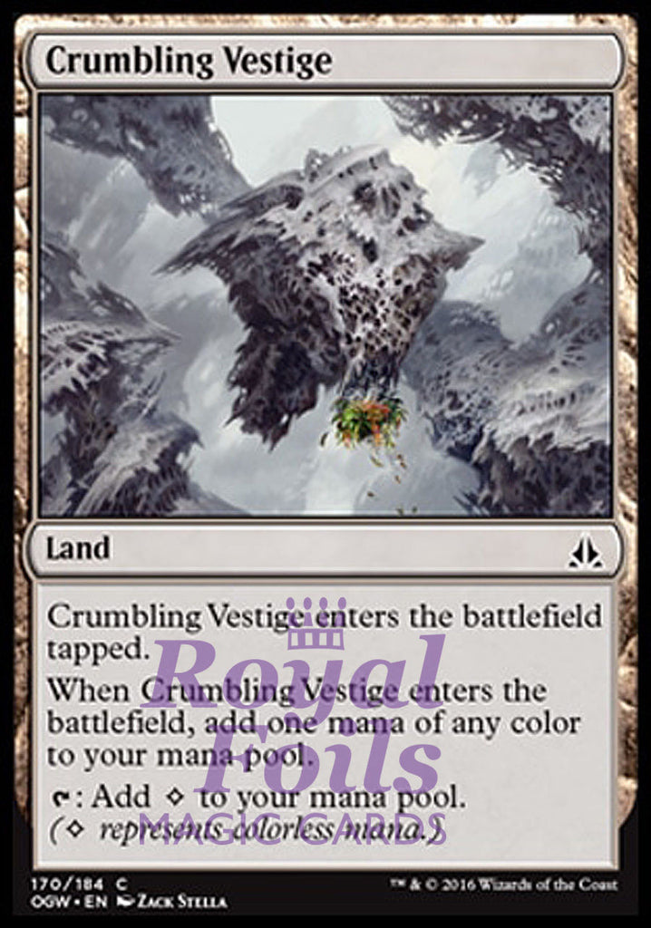 Crumbling Vestige 2x FOIL OGW MTG Oath of the Gatewatch Common MINT land Crumbling Vestige 2x FOIL OGW MTG Oath of the Gatewatch Common MINT land